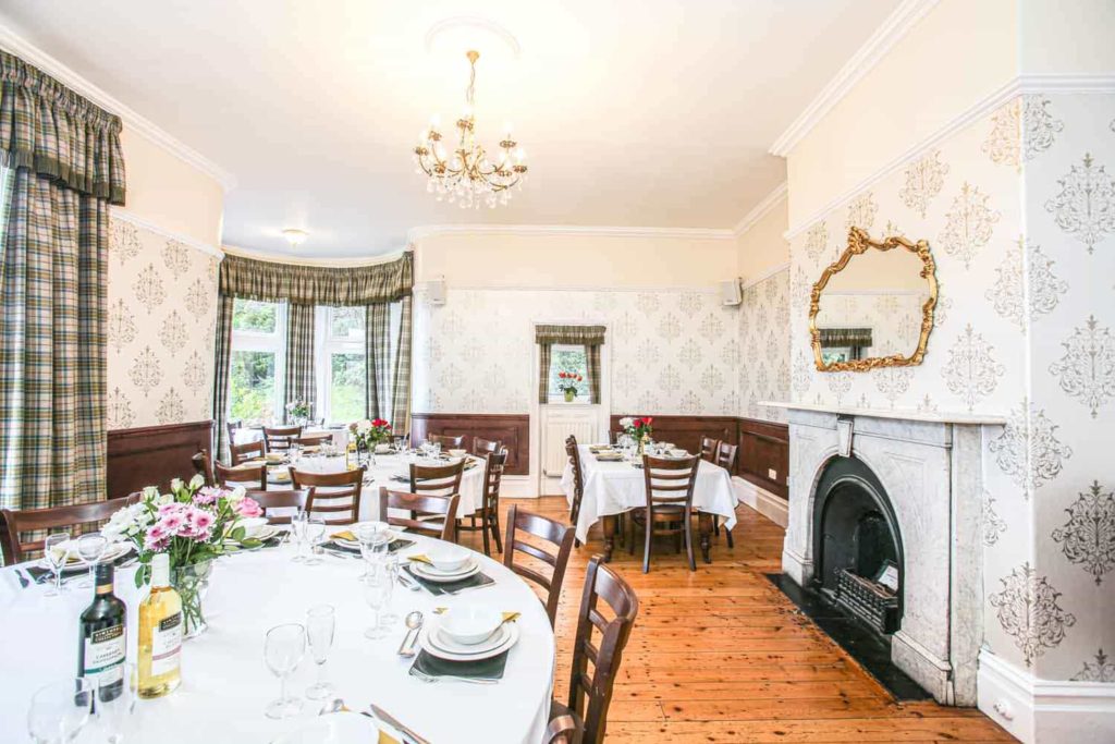 dining room hall to hire Peak District